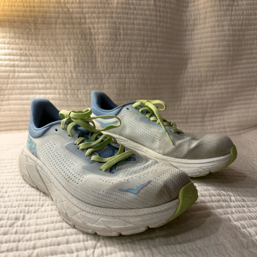 Hoka One One W Arahi 7 Shoes Womens Size 8B Gray Blue Running Cushioned